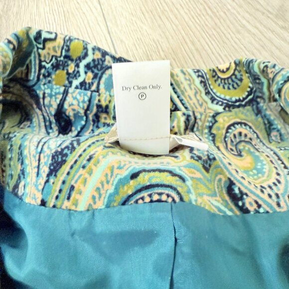 Coldwater Creek Peacock Paisley Jacket Womens Plus Size PXL Open Front Lined - Picture 8 of 14